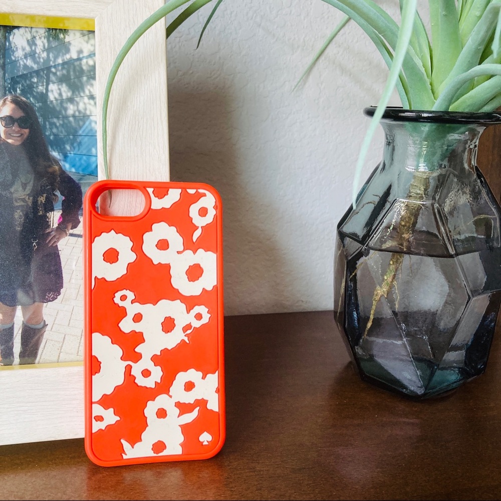 Kate Spade Poppy Floral iPhone 5s SE 1st Gen Case Red Orange